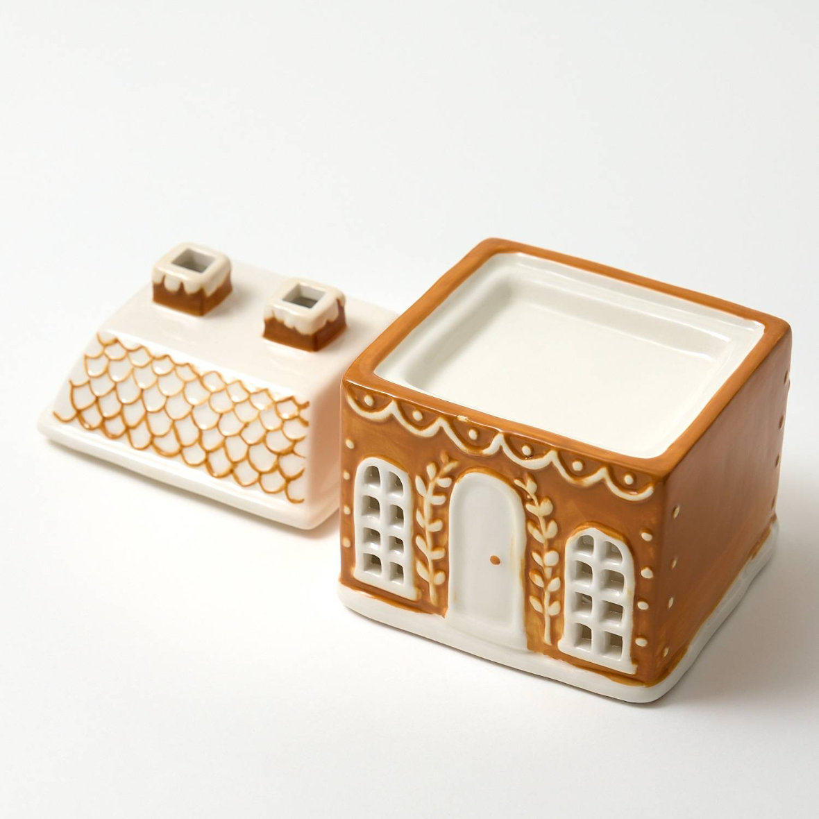 Christmas Gingerbread Ceramic House Burner