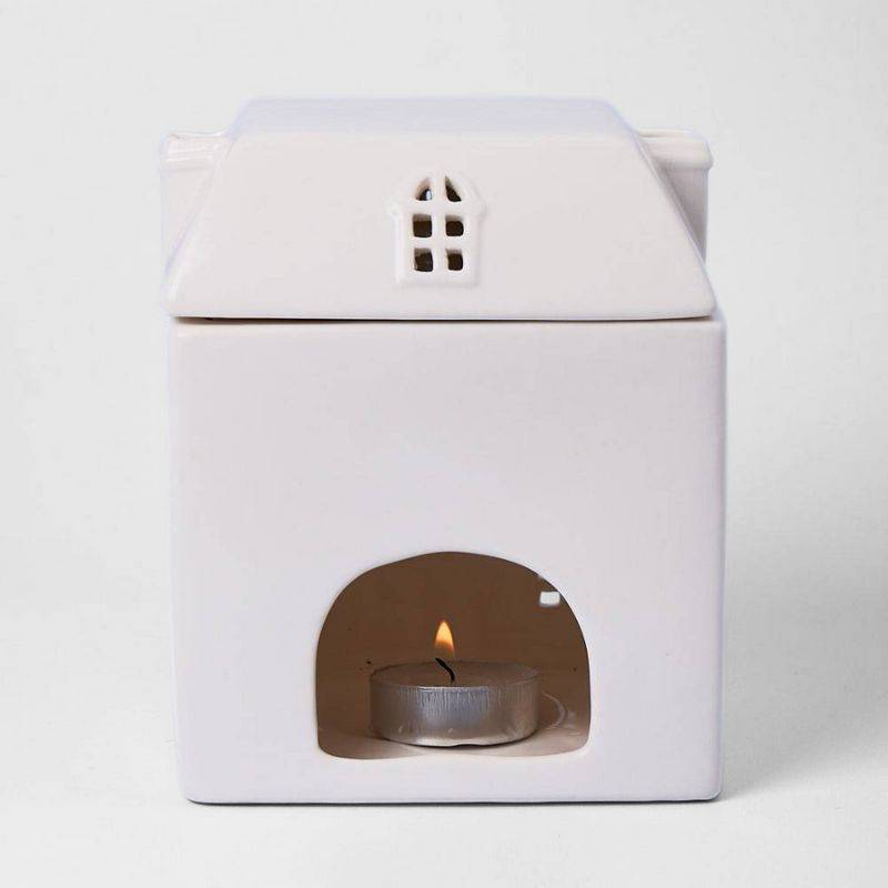 Large White House Wax Burner