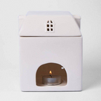 Large White House Wax Burner