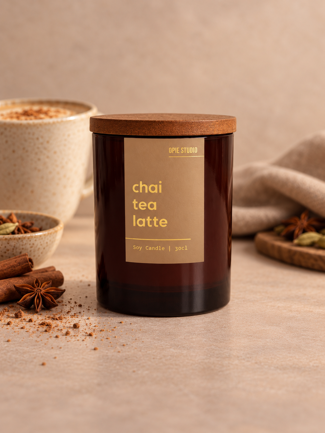 Chai Tea Latte Candle