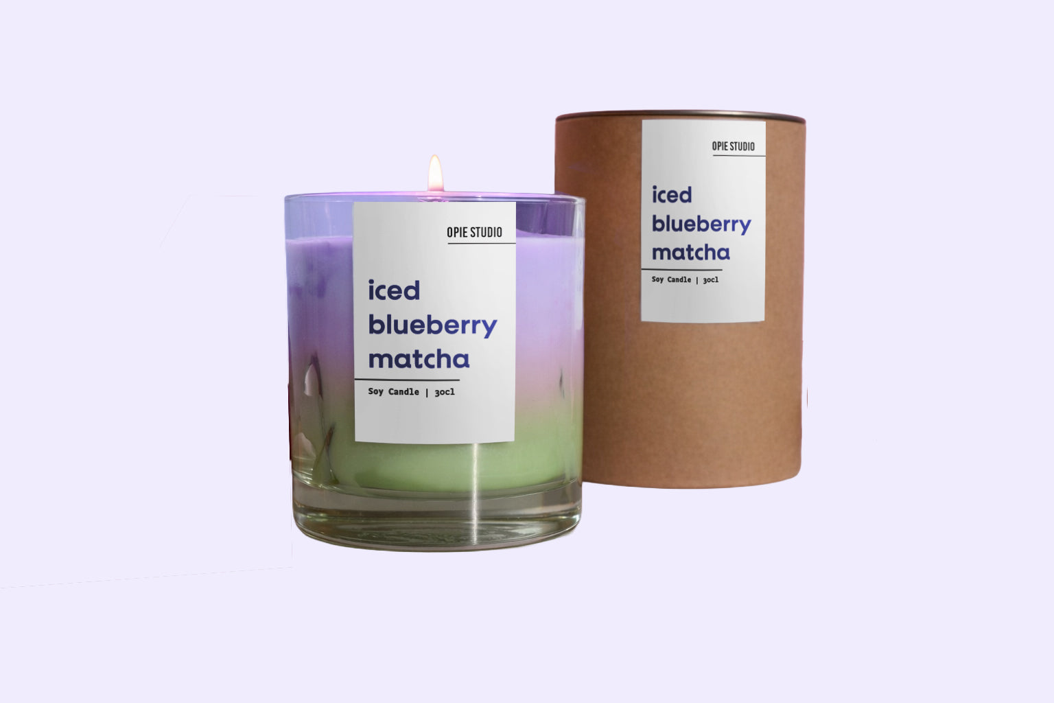 Iced Blueberry Matcha Candle