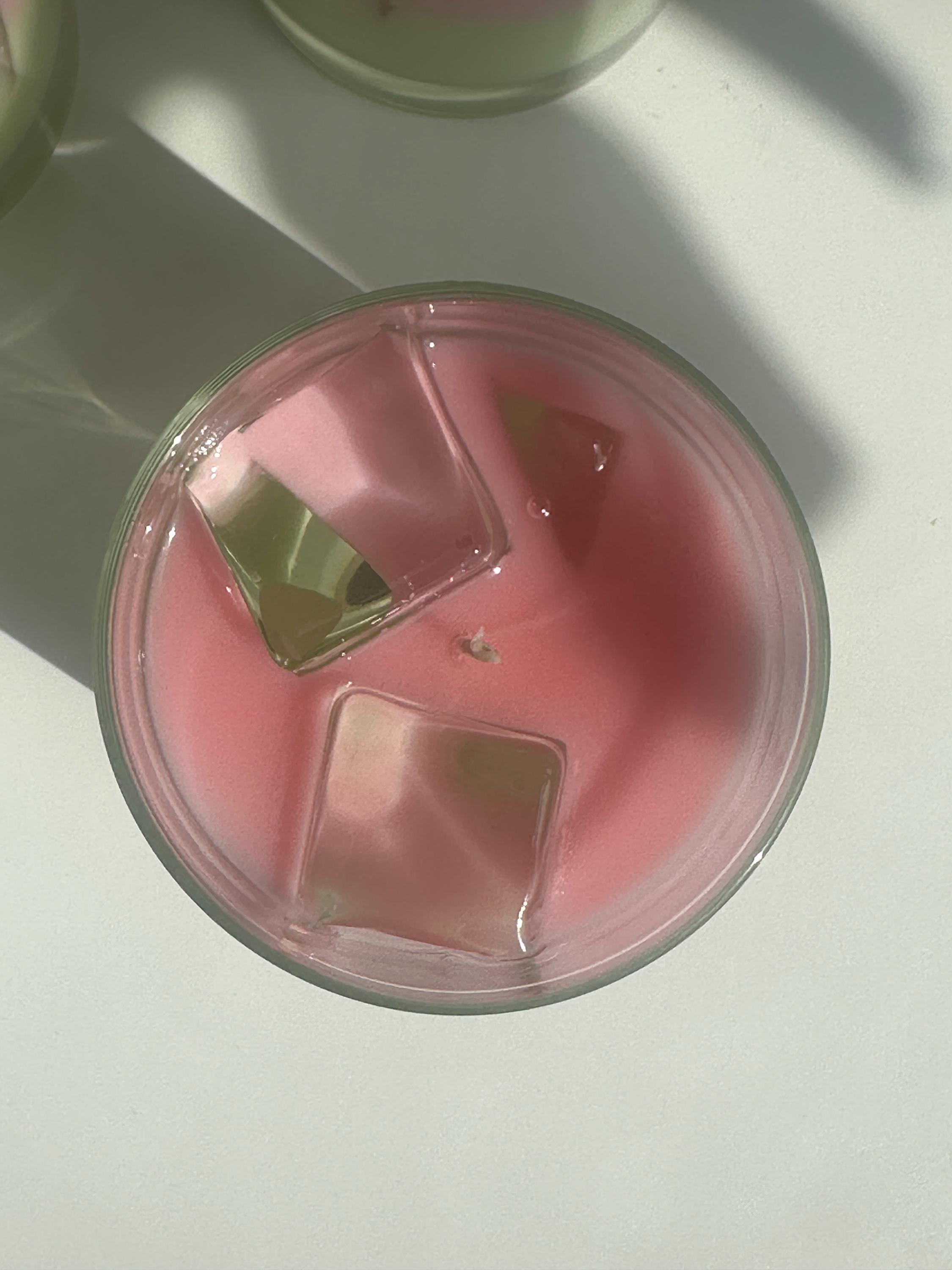 Iced Strawberry Vanilla Matcha Latte Candle